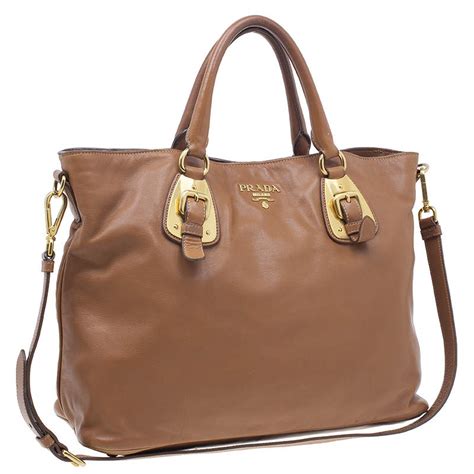 Prada soft leather tote